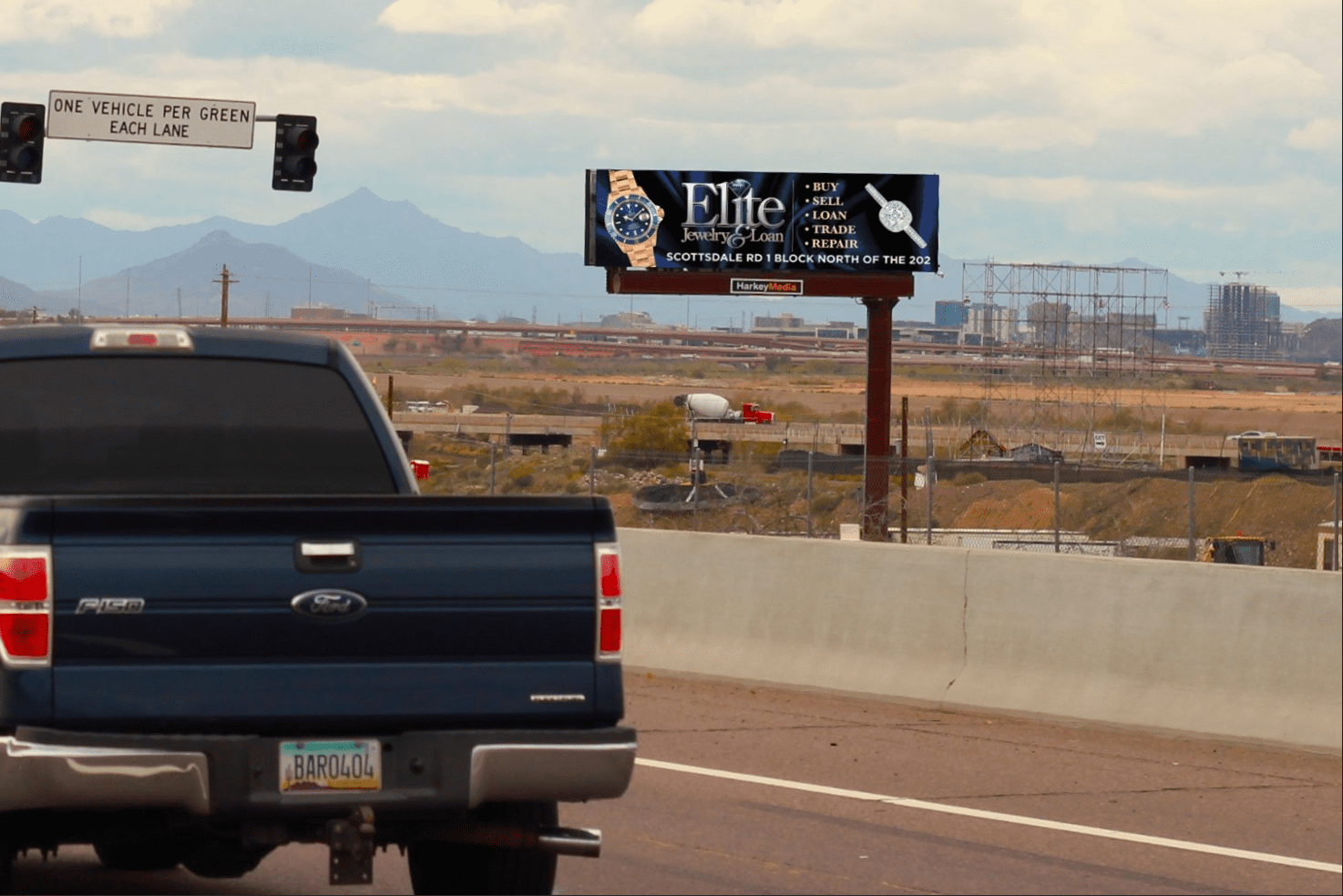 Harkey Media develops first digital bulletin on 202 HWY & Alma School in Phoenix, AZ